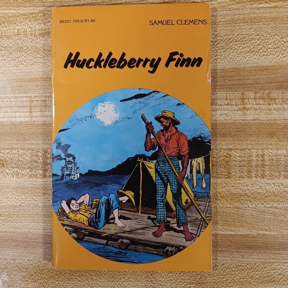 Huckleberry Finn Mark Twain Sam Clemens 1984 B&W Pocket Classics Comic PB VTG - Picture 1 of 6